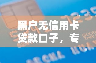 2024年黑网贷必下款口子精选：黑户空放高利贷攻略