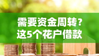 需要资金周转？这5个花户借款平台不可错过！