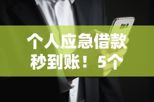 个人应急借款秒到账！5个花户也能成功下款的借款渠道推荐