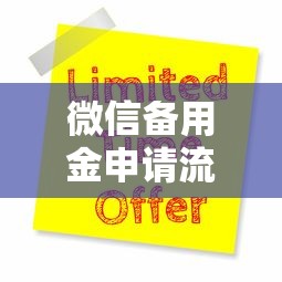 微信备用金申请流程：揭秘5个大圣714新口子下款技巧