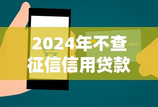 2024年不查征信信用贷款推荐：这5个新口子必下款