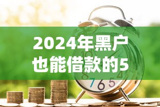 2024年黑户也能借款的5大平台,免征信无风控审核 2024年黑户也能借款的5大平台,免征信无风控审核