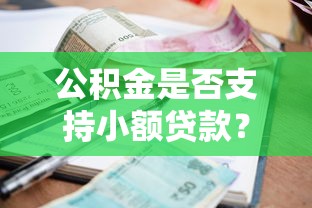 公积金是否支持小额贷款？全面解析政策细节