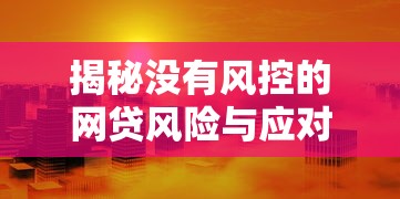 揭秘没有风控的网贷风险与应对策略