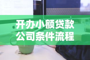 开办小额贷款公司条件流程详细指南