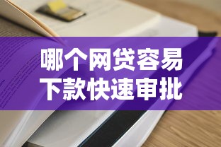 哪个网贷容易下款快速审批通过平台推荐