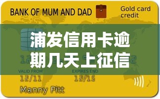 浦发信用卡逾期几天上征信解读征信影响天数说明