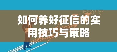 如何养好征信的实用技巧与策略