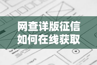 网查详版征信如何在线获取详细步骤解析
