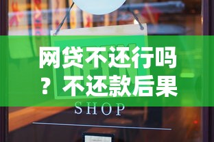 网贷不还行吗？不还款后果严重及风险解析
