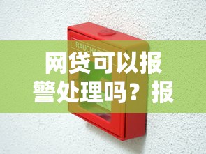 网贷可以报警处理吗？报警处理流程解析