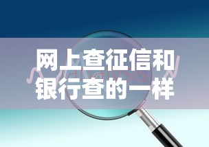 网上查征信和银行查的一样吗两者区别详解