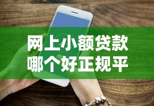 网上小额贷款哪个好正规平台推荐与选择技巧 网上小额贷款哪个好正规平台推荐与选择技巧