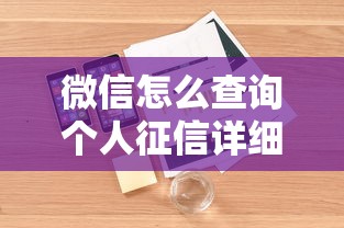微信怎么查询个人征信详细步骤解析