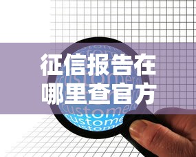 征信报告在哪里查官方渠道与查询方法 征信报告在哪里查官方渠道与查询方法