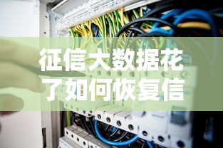 征信大数据花了如何恢复信用记录
