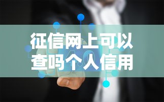 征信网上可以查吗个人信用在线查询指南