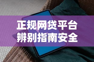正规网贷平台辨别指南安全可靠网贷推荐