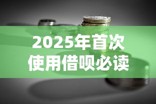2025年首次使用借呗必读：贷款理财风险与避坑指南