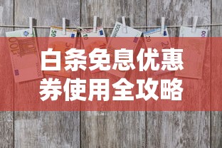 白条免息优惠券使用全攻略：贷款理财必备技巧