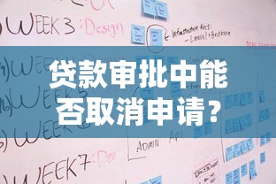 贷款审批中能否取消申请？流程、影响及注意事项全解析