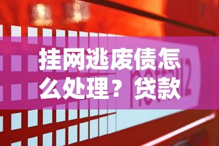 挂网逃废债怎么处理？贷款理财风险应对指南