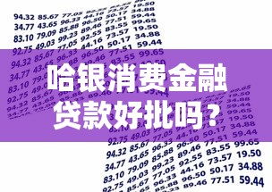 哈银消费金融贷款好批吗？审批条件、流程、通过率全解析