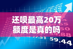 还呗最高20万额度是真的吗？实测解析贷款额度与理财风险