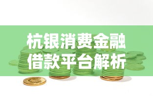 杭银消费金融借款平台解析及贷款理财指南
