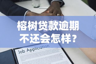 榕树贷款逾期不还会怎样？征信影响、法律风险及应对策略