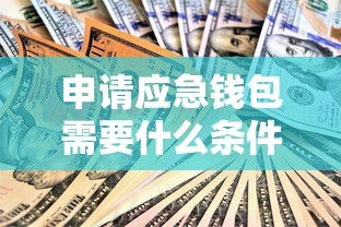 申请应急钱包需要什么条件？贷款理财用户必看指南