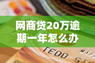 网商贷20万逾期一年怎么办？协商还款全攻略
