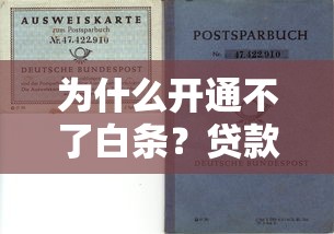 为什么开通不了白条?贷款理财用户必看的避坑指南 为什么开通不了白条?贷款理财用户必看的避坑指南