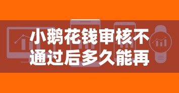 小鹅花钱审核不通过后多久能再申请？这5点帮你快速解决问题