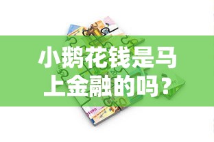 小鹅花钱是马上金融的吗？深度解析贷款理财平台关系