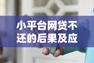 小平台网贷不还的后果及应对策略