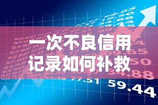 一次不良信用记录如何补救？贷款理财必看的修复指南