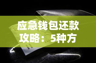 应急钱包还款攻略：5种方式解决紧急资金难题