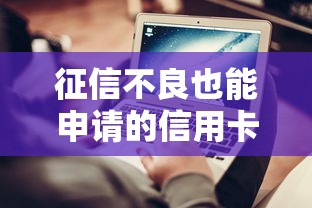 征信不良也能申请的信用卡贷款平台推荐及申请技巧