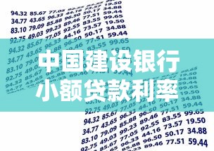 中国建设银行小额贷款利率是多少？2023年最新政策解析