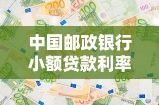 中国邮政银行小额贷款利率2024最新解析：如何选择最划算的贷款方案？