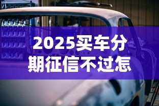 2025买车分期征信不过怎么办？征信修复与贷款方案全解析