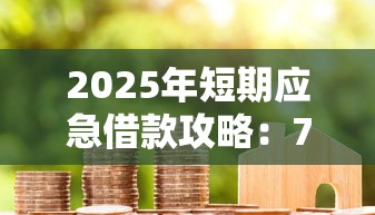 2025年短期应急借款攻略：7-30天快速到账方案推荐