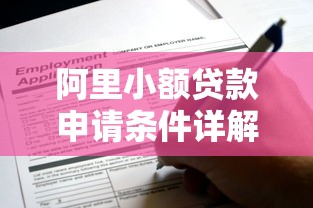 阿里小额贷款申请条件详解:个人与企业必备指南 阿里小额贷款申请条件详解:个人与企业必备指南