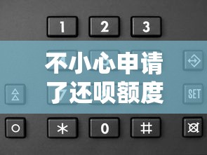 不小心申请了还呗额度会有事吗？解读信用影响与应对方案