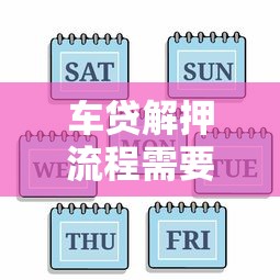 车贷解押流程需要几天？办理时间及注意事项全解析