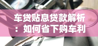 车贷贴息贷款解析:如何省下购车利息? 车贷贴息贷款解析:如何省下购车利息?
