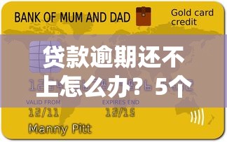 贷款逾期还不上怎么办？5个实用解决方案帮你化解危机