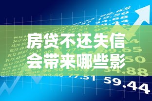 房贷不还失信会带来哪些影响？贷款理财必看风险解析