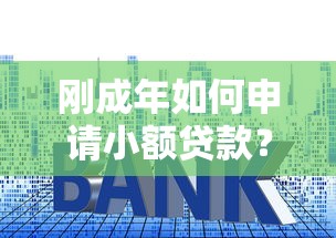 刚成年如何申请小额贷款？正规易下款平台推荐